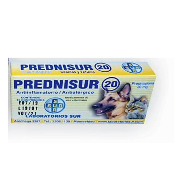 Imagen de Prednisur 20 - 10 Comprimidos