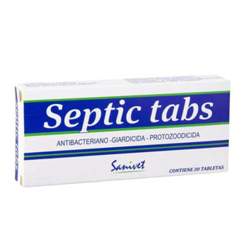 Imagen de Septic Tabs Giardicida Metronidazol - 20 comprimidos