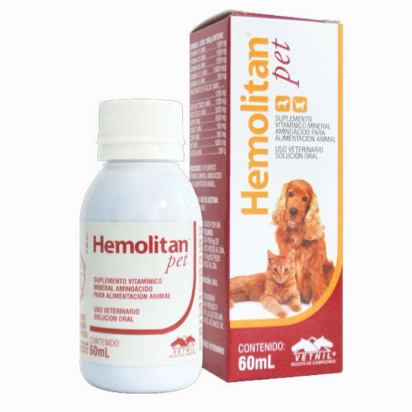 Imagen de Hemolitan Pet Suplemento Vitamínico Mineral 30 mL
