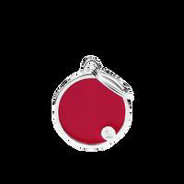 Imagen de Chapita Círculo M Rojo Basic Handmade