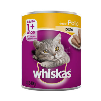 Imagen de Alimento Húmedo Paté WHISKAS Gato Adulto Pollo 340 g