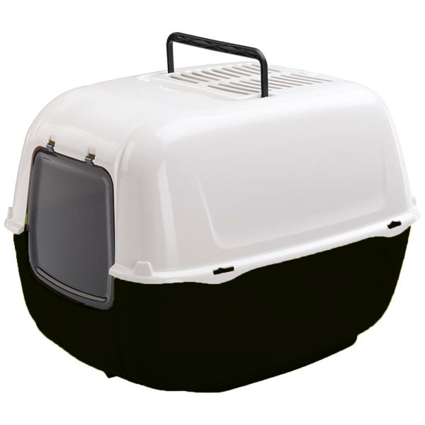 Imagen de Baño Cerrado Para Gato FERPLAST Toilet Home Prima Negro