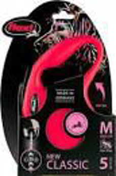 Imagen de Correa Para Perro FLEXI Cordón New Classic 5 mts Color Rojo Talle M