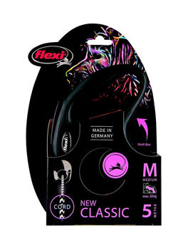 Imagen de Correa Para Perro FLEXI New Classic 5 mts Color Negro Talle M