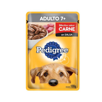 Imagen de Snack Salsa PEDIGREE Perro Senior +7 Años Sabor Carne 100 grs