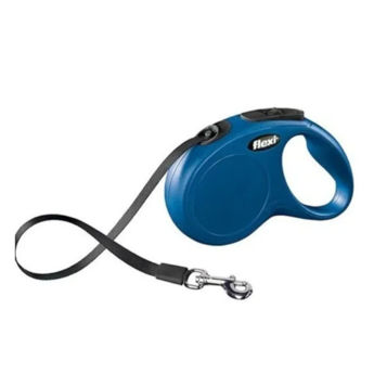 Imagen de Correa Para Perro FLEXI New Classic Cinta 5 mts Color Azul - Talle L