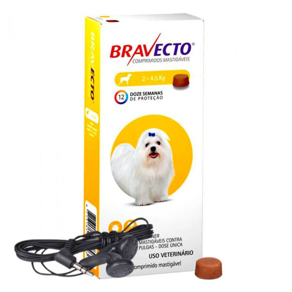 Imagen de Antipulgas y Garrapatas BRAVECTO 2 a 4.5 kg - 1 Comprimido + Regalo