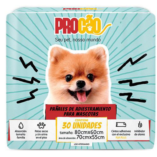 Imagen de Pañales PROCAO 80 X 60cm - 30 Unidades