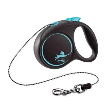 Imagen de Correa Para Perro FLEXI Cordón Black Design Color Azul Talle XS