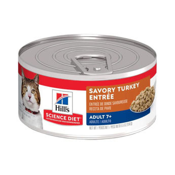 Imagen de Snack Lata Paté HILLS Gato Adulto Senior 7+ Sabor Turkey Pavo 156 grs
