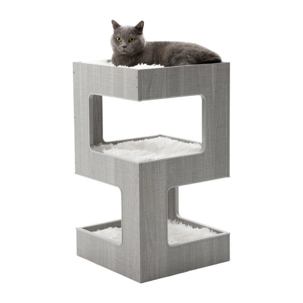 Imagen de CAMA MADERA TRIPLE PARA GATO