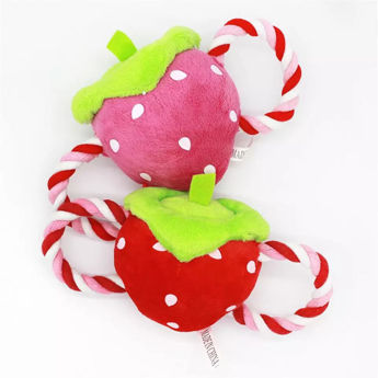 Imagen de Juguete Para Perro Peluche Frutilla Con Cuerda ABT-493