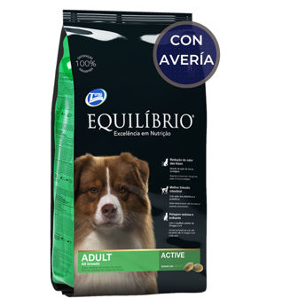 Imagen de Alimento EQUILIBRIO Perro Adulto Active Todas las Razas 15 kg + 3 kg / con avería