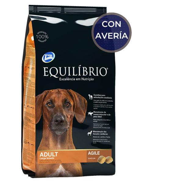 Imagen de Alimento EQUILIBRIO Perro Adulto Raza Grande 15 kg / con avería