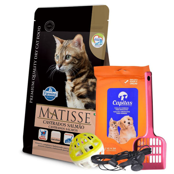Imagen de Alimento MATISSE Gato Castrado Salmón 7,5 Kg + Regalo - Combo 2