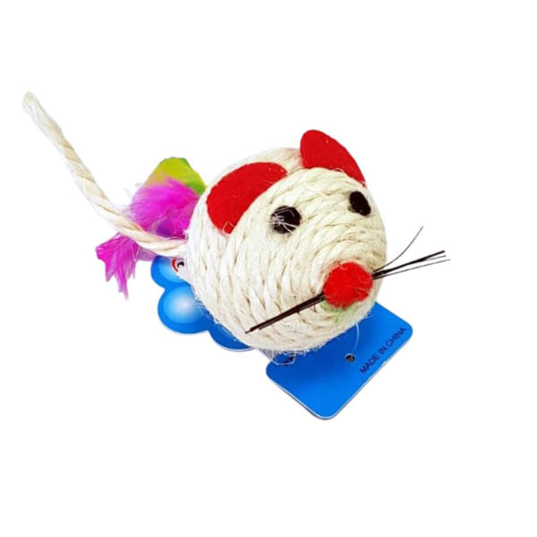 Imagen de Juguete Para Gato Ratón Sisal Grande CW-JF615