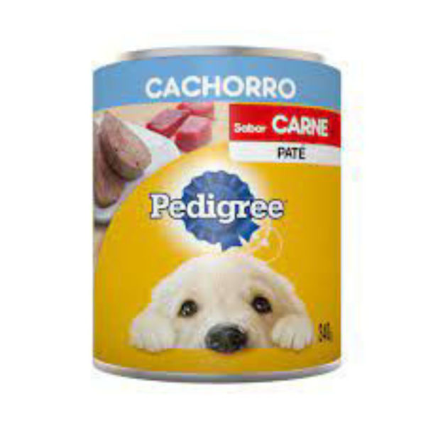 Imagen de Snack Lata Paté PEDIGREE Perro Cachorro Sabor Carne 340 grs