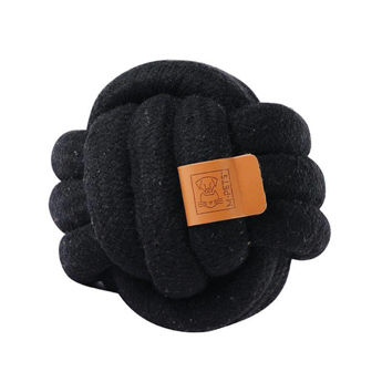 Imagen de Juguete Para Perro M-PETS Pelota Coto Lana Color Negro - 15 cm