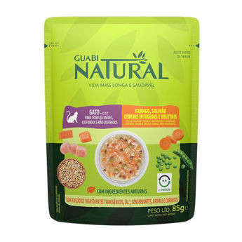Imagen de Salsa GUABI GRAIN FREE Gato Sabor Pollo, Salmón y Vegetales 85 grs