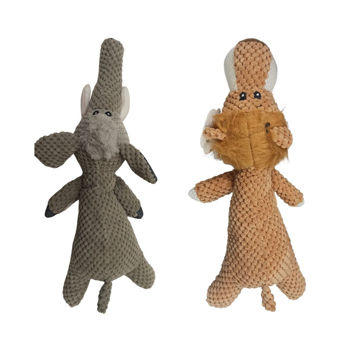 Imagen de Juguete Para Perro LILI MASCOTA Peluche Elefante/León De Lana