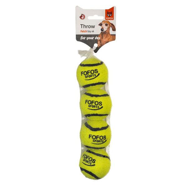 Imagen de Juguete Para Perro FOFOS Pelotas De Tenis - 4 Unidades