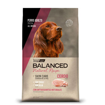 Imagen de Alimento VITALCAN Perro BALANCED Adulto Cerdo y Arroz 15 kg / con avería