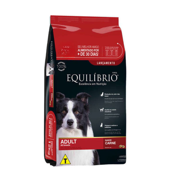 Imagen de Alimento EQUILIBRIO Perro Adulto Todas las Razas Sabor Carne 12 kg / con avería