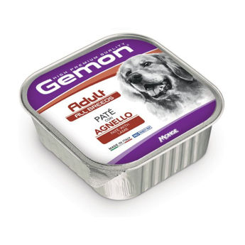 Imagen de Snack Paté GEMON Para Perro Adulto Sabor Cordero 150 grs