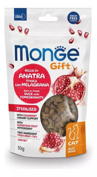 Imagen de Snack MONGE Gift Gato Fussy Cat Sabor Pato y Granada 50 g