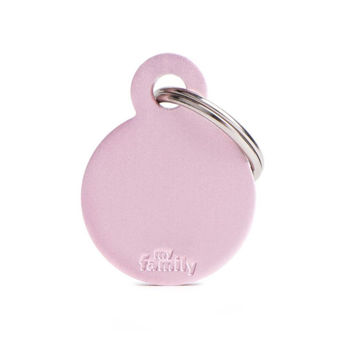 Imagen de Chapita Identificatoria MYFAMILY Círculo Pequeño Color Rosado