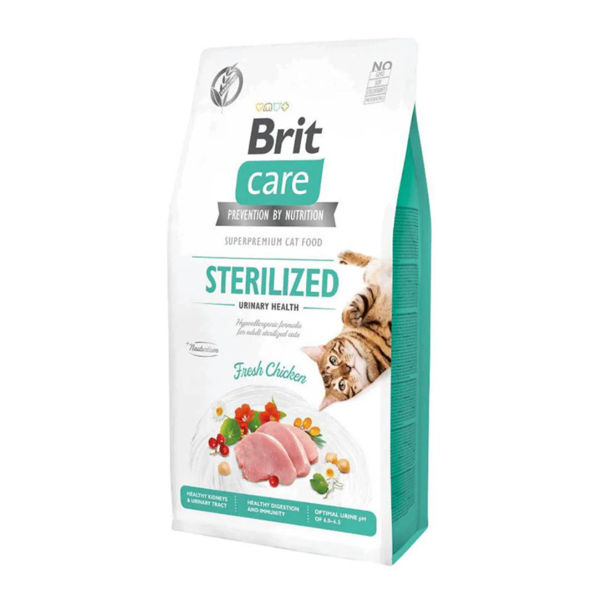 Imagen de Alimento BRIT CARE Cat Gato Adulto Esterilizado Salud Urinaria Grain-Free 7 kg