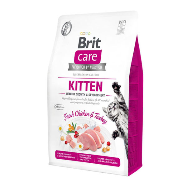 Imagen de Alimento BRIT CARE Cat Gato Cachorro Crecimiento Saludable Grain-Free 7 kg