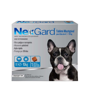 Imagen de Antipulgas y Garrapatas NEXGARD 4 a 10 Kg - 1 Comprimido