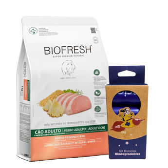 Imagen de Alimento BIOFRESH Perro Adulto Raza Pequeña Sabor Cerdo y Ananá 10kg + Regalo