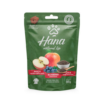 Imagen de Snack HANA Natural Life Para Perro Sabor Manzana Arándanos y Chia - 80 grs