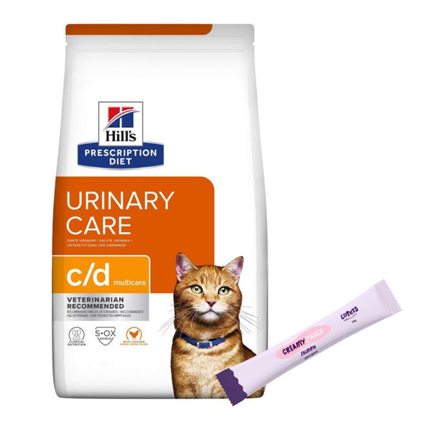 Imagen de Alimento HILLS Gato C/D Cuidado Urinario 1,8 kg + Regalo