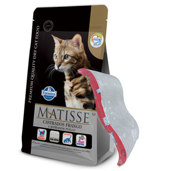Imagen de Alimento MATISSE Para Gato Adulto Castrado Sabor Pollo 7.5kg + Regalo