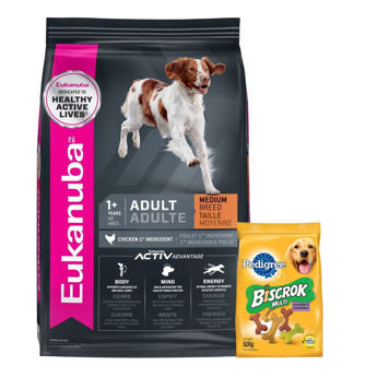 Imagen de Alimento EUKANUBA Perro Adulto Raza Mediana 15 kg + Regalo