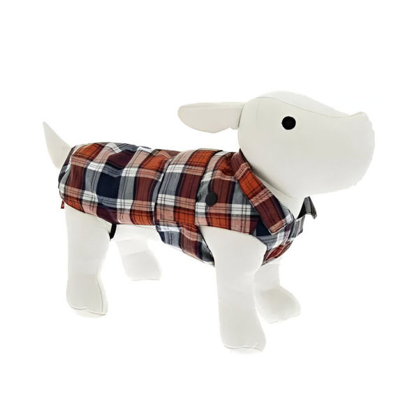 Imagen de Capa Polar FERRIBIELLA Coats Cuadros 75 cm - Color Naranja