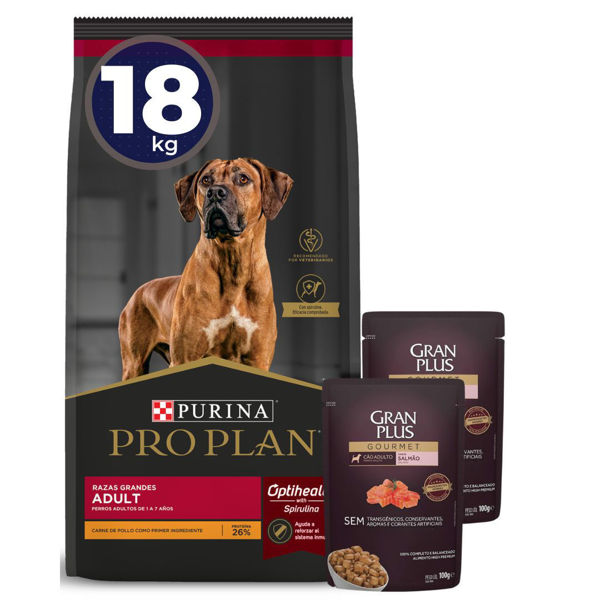 Imagen de Alimento PROPLAN Perro Adulto Raza Grande 15 + 3 kg + Regalo