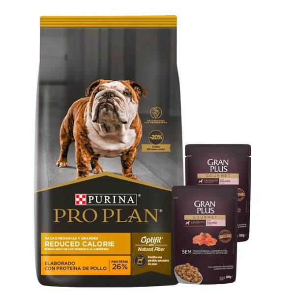 Imagen de Alimento PROPLAN Perro Reduced Calories Raza Mediana y Grande 12 kg + Regalo