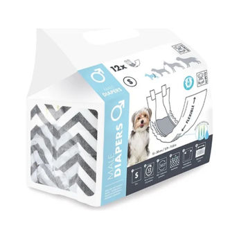 Imagen de Pañales MPETS Diapers Para Macho Talle S - 12 Unidades