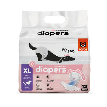 Imagen de Pañales Para Perro FOFOS Diapers Hembra Talle XL - 12 Unidades