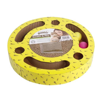 Imagen de Juguete Para Gato PAWISE Rascador Con Pelotas Scratch And Play