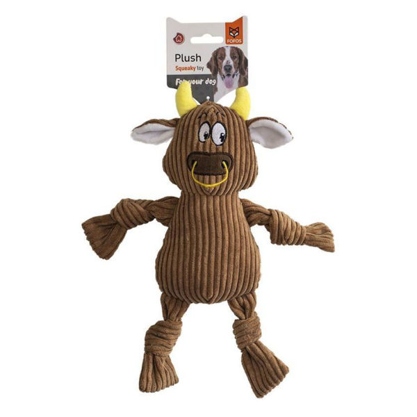 Imagen de Juguete Para Perro FOFOS Peluche Toro Marrón