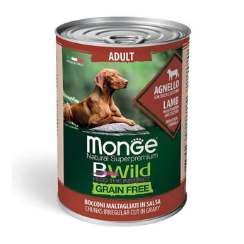 Imagen de Alimento Húmero Paté MONGE BWild Perro Adulto Grain Free Pavo Con Zucchini 400 grs