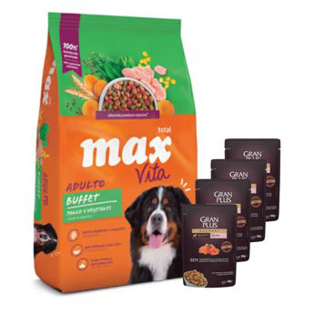 Imagen de Alimento MAX Perro Adulto Buffet Vita 20 kg + 2 kg + Regalo