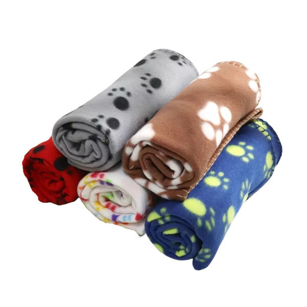 Imagen de Cama Manta Polar Para Perro Huellas 58x55 cm YY-10