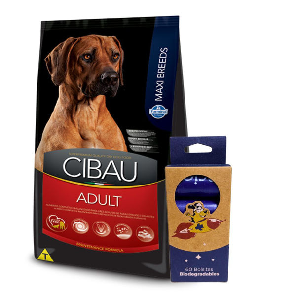 Imagen de Alimento CIBAU Perro Adulto Raza Grande 15 kg + Regalo