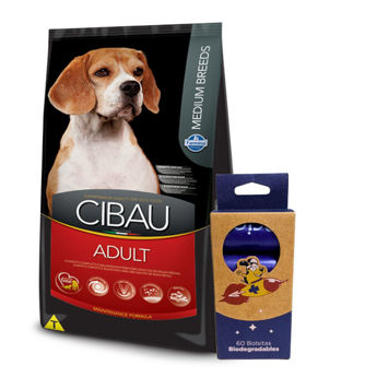 Imagen de Alimento CIBAU Perro Adulto Raza Mediana 15 kg + Regalo